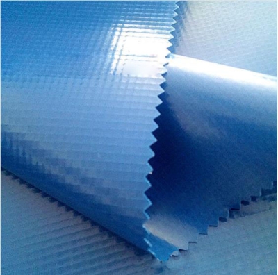 SZ-BQ High Density TPU 300D Double Sided Composite Mesh Fabric Weight: 653G Application: tents, bags, cushions back view